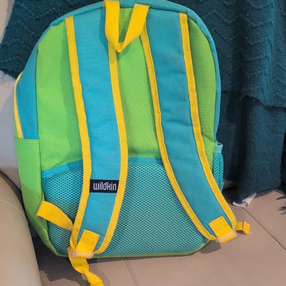 Wildkin  Green, Blue And Yellow Kids Backpack